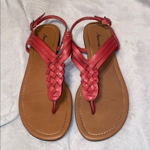 Coral sandals